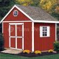 10' x 10' Gable Garden Storage Shed Plans, Design #21010