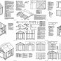 10' x 10' Gable Garden Storage Shed Plans, Design #21010