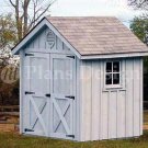 6' X 6' Gable Storage Shed/playhouse Plans, Design #80606