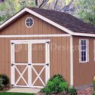 12' x 12' Gable Storage Shed Project Plans, Design #21212