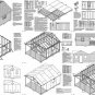 20' X 16' Cabin Shed with Porch Project Plans, Design #62016