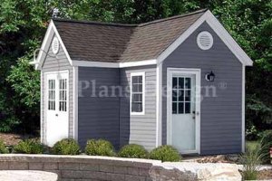 7' X 12' L 7' X 5' Dual Storage Shed Project Plans, Design #60712