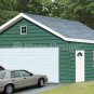 20' X 24' Two Cars Garage Project Plans, Design #52024