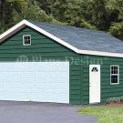 20' X 28' Two Car Garage Project Plans, Design #52028