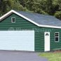 20' X 28' Two Car Garage Project Plans, Design #52028