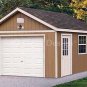 12' X 16' Car Garage Shed Project Plans, Design #51216