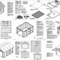 12' X 16' Car Garage Shed Project Plans, Design #51216
