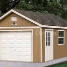 12' X 20' Garage Workshop Shed Project Plans, Design #51220