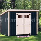 6' x 10'  Classic Deluxe  Modern Storage Shed Plans, Design #D0610M