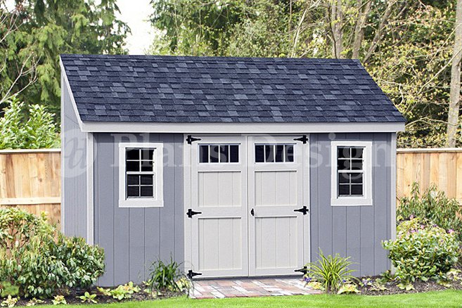 Deluxe Lean To Shed Plans For 6 ft x 14 ft Building ...