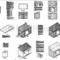 8' x 14' Deluxe Lean-To Roof Style Shed Plans, Material List Inluded, Design #D0814L