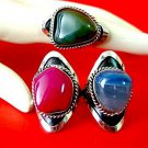 Lot of 8 adjustable  rings