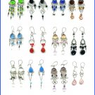 Lot of 35 glasses & stones earrings