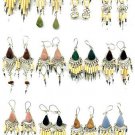 mixed Lot of 77  stone bamboo earrings