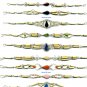 mixed Lot 15 stone bamboo bracelets