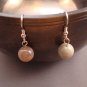 Grey Agate Sphere Earrings