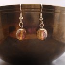 Brown Faceted Earrings