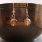 Brown Faceted Earrings