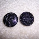 Glass Black Buttons