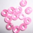 Clear Pink Pony Beads