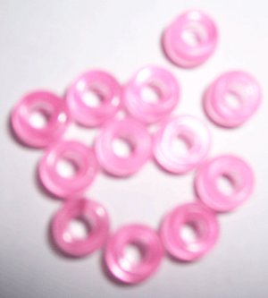Clear Pink Pony Beads