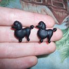 Black Poodle Earrings