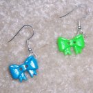 Funky Plastic Bows Earrings
