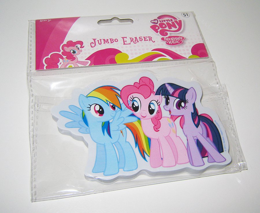 My Little Pony Friendship is magic jumbo eraser rainbow ...