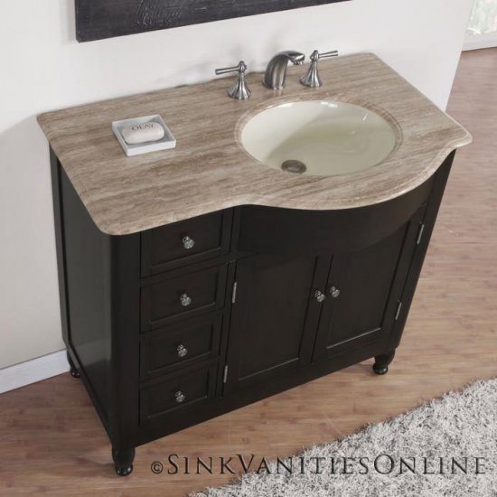 38" Kelston Bathroom Vanity Off Center ( Right Sink ) 0902
