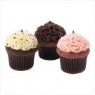 #13790 Cupcake Candle Trio