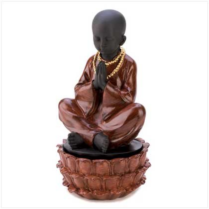 #12643 Sitting Monk Treasure Box