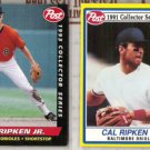 CAL RIPKEN 1991 + 1993 Post Cereal Inserts. - Sharp