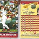 (2) MARK McGWIRE 2001 Topps Post Cereal Inserts - CARDS