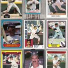 DWIGHT EVANS (9) Card Lot w/ 1980s, 90 Leaf - 1982 - 92