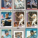 STEVE BALBONI (9) Card Lot w 87 Fleer, 1984s - 1991
