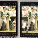 ROCCO BALDELLI (4) Card Lot w/ 2005 Ultra, (2) 07 Topps