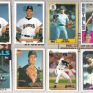 (8) BUD BLACK Baseball Card Lot w/ 80's + 93 Gold Ins.+