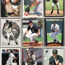 JT SNOW (9) Card Lot w/ RCs, 93 Bowman Foil.- 1993 - 01