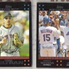 CARLOS BELTRAN 2007 Topps #312 + #656 w/ Reyes.  METS