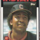 JOE CARTER 1986 Topps #377.  INDIANS