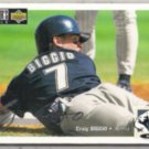 CRAIG BIGGIO 1994 UD CC Silver Signature Insert #456.  ASTROS