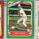 OZZIE GUILLEN 1986, 87 + 88 Fleer Star Stickers.  WHITE SOX
