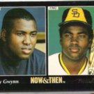 TONY GWYNN 1993 Pinnacle Now + Then #289.  PADRES