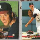 TOM GLAVINE 1993 Stadium Club + Members Choice.  BRAVES