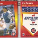 JOE GIRARDI (2) 1992 Triple Play #151.  CUBS