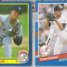DAVE EILAND 1990 Score Rookie + 1991 Donruss.  YANKEES