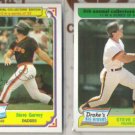 STEVE GARVEY 1984 + 1985 Topps Drake's.  PADRES