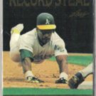 RICKEY HENDERSON 1991 Leaf Gold Moments Insert #BC26.   A's