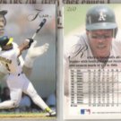 RICKEY HENDERSON (2) 1993 Fleer Flair #260.  A's
