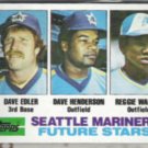 DAVE HENDERSON 1982 Topps Future Stars #711.  MARINERS